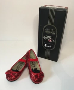 HARRODS Of LONDON, ENGLAND 70TH ANNIVERSARY WIZARD OF OZ RUBY SLIPPERS  - KIDS - Picture 1 of 11