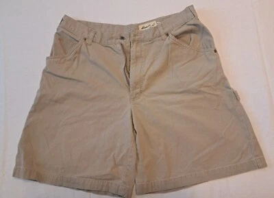 Pantalones Cortos Chinos Eddie Bauer Para Hombre Beige Tostado 36 Algodón Sólido Botón Cremallera tiro Medio Foto 1 de 4
