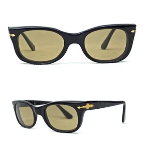 6201 Persol Ratti Vintage Sunglasses Golden Arrow 1960's Men's Medium Size 48 - Picture 1 of 17