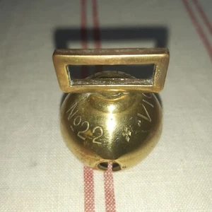 Antique Victoria no 22 large brass crotal bell - Picture 1 of 4