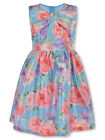 Bonnie Jean Girls' Satin Shimmer Floral Dress
