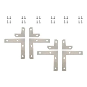 10/20Pcs Decorative Corner Protectors Silver L Shaped 2 Size F/ Desk Jewelry Box - Picture 1 of 28