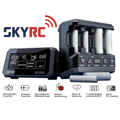SkyRC NC2200 intelligentes Lade- und Analysegerät für AA/AAA NiMH NiCD Akkus - Bild 1 von 4