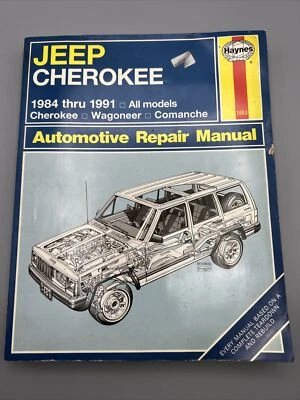 Manual de reparación Haynes Jeep Cherokee 1984-1989 todos los modelos Wagoneer Comanche B2086 Foto 1 de 4