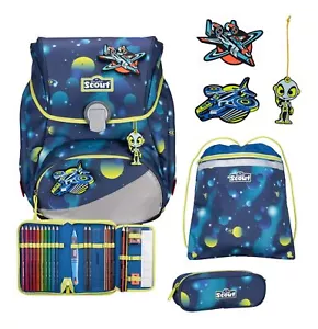 Scout LED Alpha Set 4-teilig Schulranzen Planets dunkelblau Neu - Bild 1 von 9