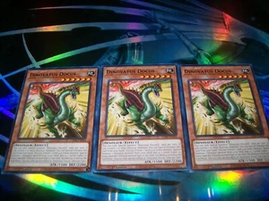 3x Dinovatus Docus 1st Edition Common LEDE-EN030 Yu-Gi-Oh! - Picture 1 of 1