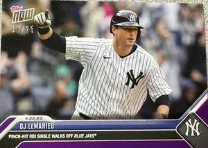2023 Topps Now DJ LeMahieu 166 Pinch RBI Single Walk Off 19/25 - Free Shipping! - Picture 1 of 2