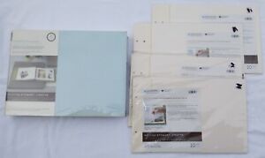 Martha Stewart Post Bound Album w/10 Pages + 40 Extra Sheets Baby Blue Photo