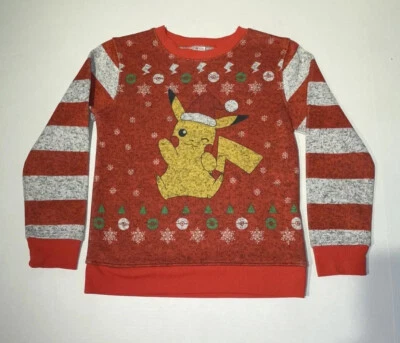 Sudadera Suéter Navidad Pokémon Pikachu - Juvenil Talla M 33 Pecho ¡Bonito! Foto 1 de 4