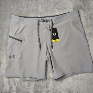 Under Armour Tide Chaser Boardshorts Men’s 40 Steel Pitch Grey Swim Trunks - Picture 1 of 6