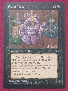 Magic The Gathering FALLEN EMPIRES BASAL THRULL FOGLIO black card MTG - Picture 1 of 2