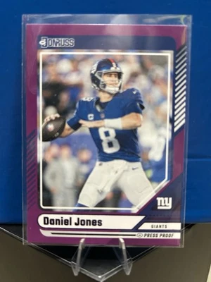 2024 Panini Donruss - Daniel Jones #170 Purple Press Proof - Image 1 of 2