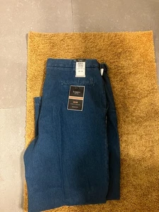 Haggar Expandable Waist Classic Fit Blue Jeans 42 Taille 42x30 NEU Neu mit Etikett - Bild 1 von 2