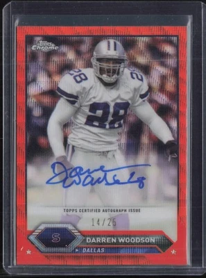 2024 Topps Composite Chrome Orange Wave Darren Woodson 14/25 Auto - Image 1 of 2