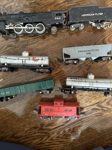 Vintage American Flyer 290  Steam Train With Cars Untested - Picture 1 of 3