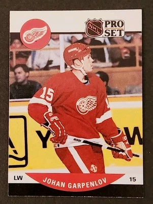 1990-91 Pro Set - Johan Garpenlov #605 (RC) - Image 1 of 2