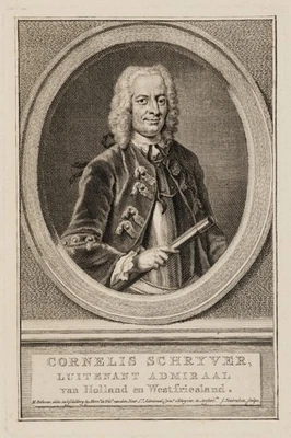 HOUBRAKEN (*1698) nach POTHOVEN (*1725), Porträt Cornelis Schryver, KSt. - Bild 1 von 4