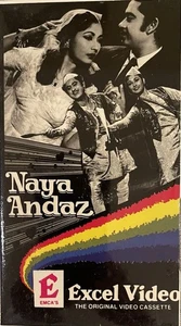 NAYA ANDAZ  1956 VHS B W Vintage Classic Hindi Movie  Kishore Kumar/Meena Kumari - Imagen 1 de 14