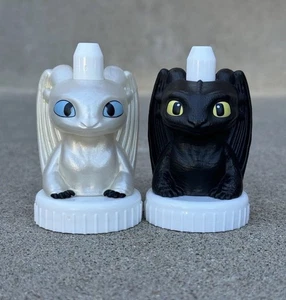 Rare Light Fury + Toothless Good2Grow Bottle Toppers - How To Train Your Dragon - Bild 1 von 9