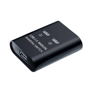 2 in 1 out USB 2.0 Switcher Sharing Hub Manual Key Switch For Computer Printer - Picture 1 of 18