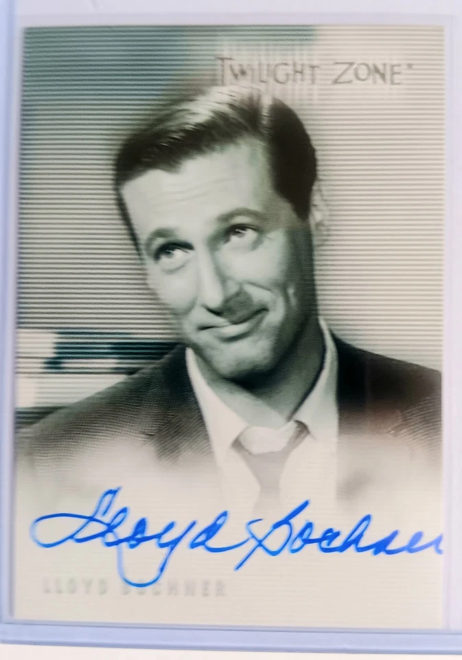 1999 Twilight Zone Series 1 Pemiere Edition Lloyd Bochner A4 autograph card - Image 1 of 1