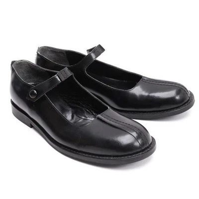 Zapatos con correa de cuero tricot COMME des GARCONS talla 22.5 (aproximadamente US 5.5)(K-150601) Foto 1 de 4