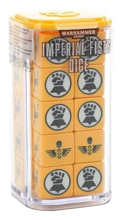 Games Workshop 40k Space Marines Imperial Fists Dice