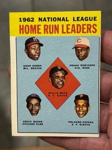 1963 Topps Set-Break # 3 Nl Home Run Leaders scheda pulita - Foto 1 di 6