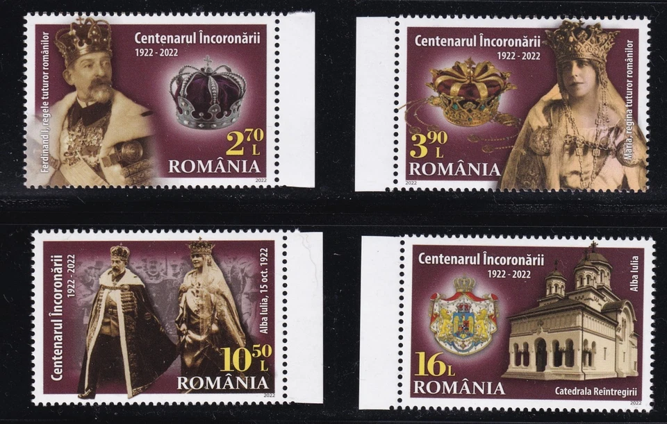 Rumania - MI 8093-8096 / 100 años coronación del rey Carol, sin usar NH OG Foto 1 de 1