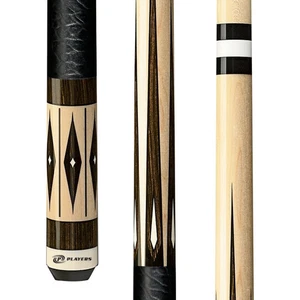 Players G3384 Pool Cue – Walnut & Cream Points, Irish Linen Wrap, 18–21 oz - Picture 1 of 3