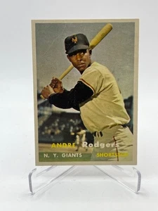 1957 TOPPS ANDRE RODGERS #377 NEW YORK GIANTS VINTAGE SET BREAK - Picture 1 of 2