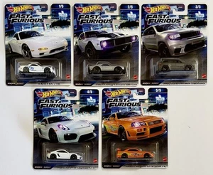 Hot Wheels Fast & Furious 2023 A Case Premiums Complete Set of 5 - Picture 1 of 3