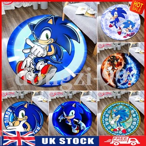 Round Carpets Sonic Boys' Mats Gaming Chair Cushion Children's Playroom Book INS - Picture 1 of 16