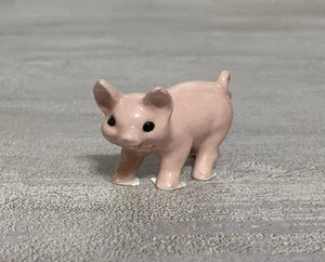 Mini miniatura vintage Hagen Renaker de pie adulto rosa cerdito - Imagen 1 de 9