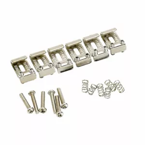 Fender American Standard Stratocaster Fender Stamped Bent Sheet Saddle Set (Nic… - Picture 1 of 1