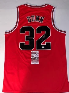 Kris Dunn signed Red Chicago Bulls jersey autographed JSA  - Picture 1 of 3