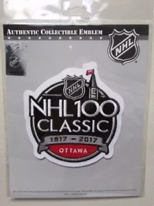 2017 NHL 100th CLASSIC OFFICIAL JERSEY PATCH EMBLEM OTTAWA SENATORS - Picture 1 of 1