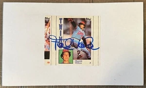 FRANK VIOLA SIGNED 3"X5" INDEX CARD MINNESOTA TWINS NEW YORK METS AUTOGRAPH - Picture 1 of 1