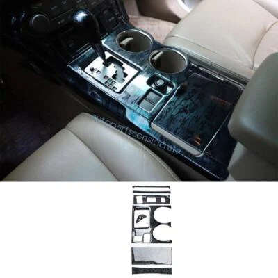 Panel de cambio de marchas consola central negro grano madera para Toyota Highlander 2008-2013 Foto 1 de 4