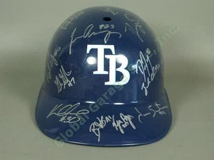 2009 Hudson Valley Renegades Team signierter Baseballhelm NYPL Tampa Bay Rays NR - Bild 1 von 6
