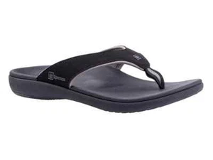 Spenco Women's Yumi Onyx Pattern Thong Flip Flop Medium - Picture 1 of 6