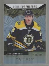 2017-18 Upper Deck Trilogy #71 Jake DeBrusk Rookie Premieres Lvl 1 /999 - Bruins