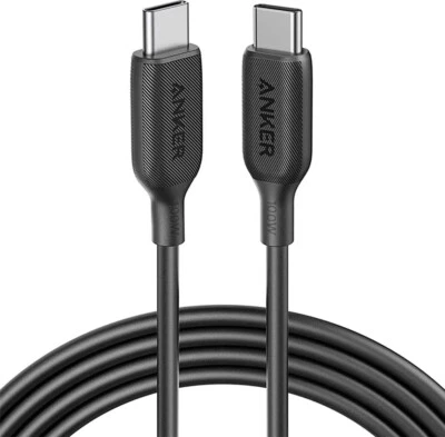 Anker Nylon USB-C Lightning Charging Cord for iPhone - 2ft, Black - Image 1 of 4