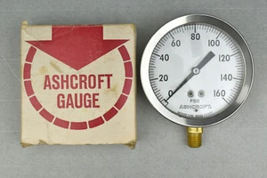 Vintage Dresser Ashcroft 0-160# PSIG Pressure Gauge No. 1009A NOS - Picture 1 of 7