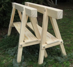 2 neue Profi-,Stützböcke mit Edelstahl,holtz natur böcke - Bild 1 von 3