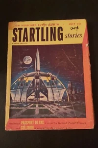 Vintage July 1952 STARTLING Stories Fair Sci Fi Pulp Magazine  Arthur C Clarke - Picture 1 of 8