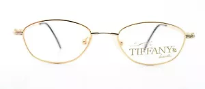 LIFE by TIFFANY Lunettes Brille T697 48-18 135 C77 23K Gold Platin Gems 1990s - Bild 1 von 10