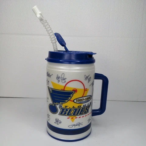 Vintage St. Louis Blues Travel Cup / Mug SGA 1997 - 1998 Cover