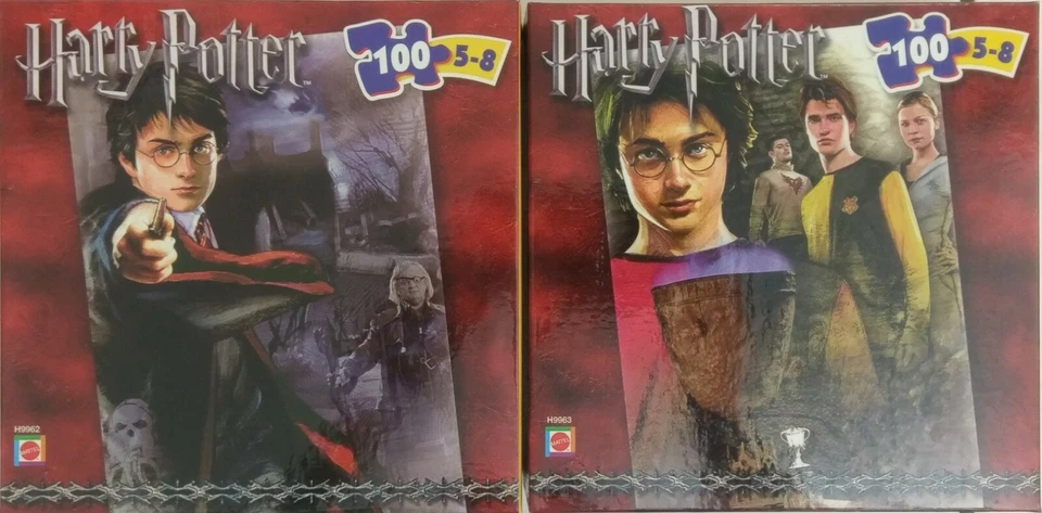 Harry Potter Set of 2 puzzles 100pc Quidditch Cup & Wand Sealed NEW! Mattel - Image 1 of 1