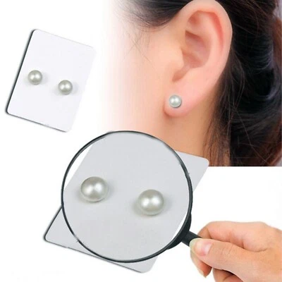 coole Magnet Ohrstecker Ohrring Fake Piercing Plug Ohr Nase Unisex Ø 7mm - Bild 1 von 2